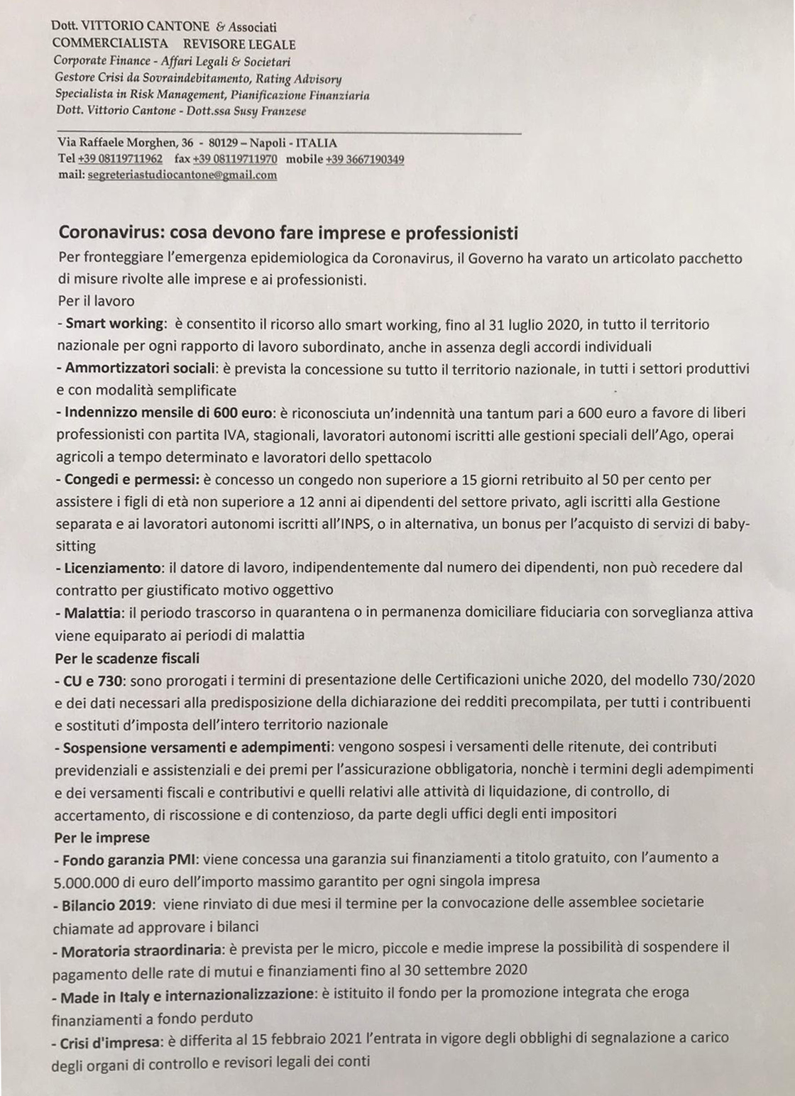 Comunicazione per imprese e lavoratori