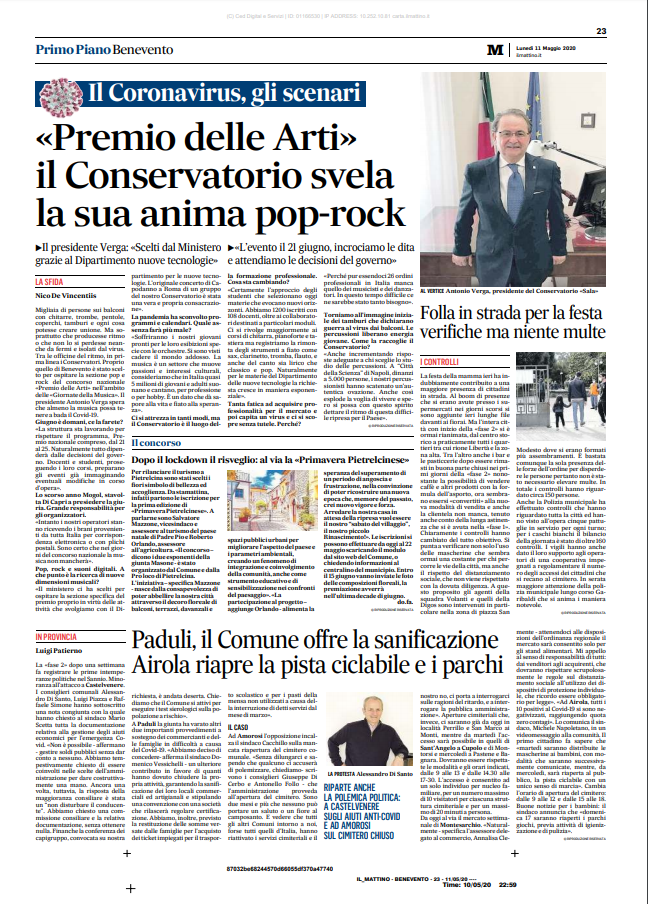 Il Mattino dedica un articolo ad Antonio Verga